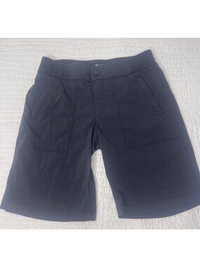 Athleta Womens Black Athletic Performance Shorts SZ 0 Stretch Hiking